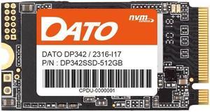 DATO 512GB SSD, M.2 2242, PCIe Gen3x4 NVMe 1.3 Internal Solid State Drive (Up to 2500/1800 MB/s) (DP342 Series)