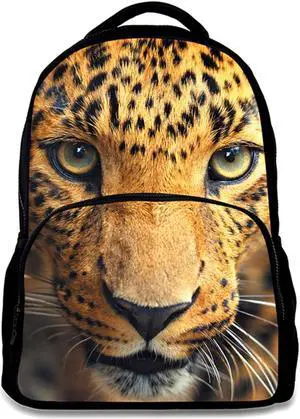 ENDUO DESIGN Animal School Bag Leopard School College Backpack Teenagers Casual Daypack,17 Inch Laptop Backpack for