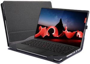 WODBAO Laptop Protection case for Lenovo ThinkPad X1 Carbon Generation 11/10/9 2023-2021 and ThinkPad X1 Yoga Gen 8/7/6 2023-2021 Laptop Drop Protection PU Leather case (Dark Gray)