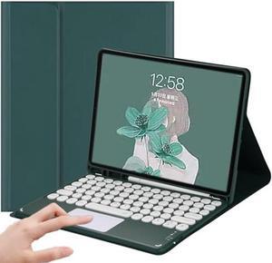 PboyiqiS Touchpad Keyboard Case for All-New  Kindle Fire HD 10 and Fire HD 10 Plus Tablet (13th/11th Generation, 2023/2021 Release), Detachable Bluetooth Keyboard Case with Trackpad (Teal)