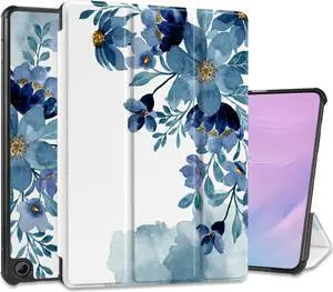Yebiseven Case for  Fire Max 11 2023(Only Compatible with 13th Generation Tablet), Shockproof Tablet Protective Cover with Trifold Stand & Auto Sleep/Wake, Blue Floral