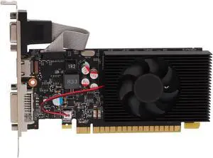 Yunseity GT730 Graphic Card, 4GB DDR3 128bit Gaming Graphics Card with Cooling Fan, Support DVI VGA Interface, PCI Express 2.0 X8 Independent Desktop Video Card