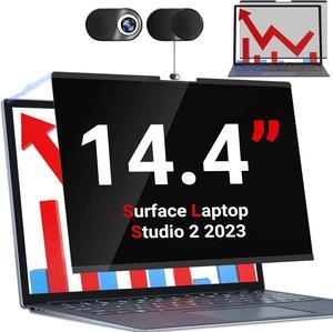 ZOEGAA Surface Laptop Studio 2 Privacy Screen, Anti Blue Light Sliding Camera Cover Magnetic Privacy Screen Compatible with Microsoft Surface Laptop Studio 2(14.4 inch 2023 Release/ 2022 Release