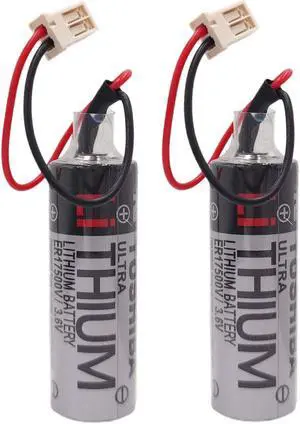 zoyfayl 2 Pcs R13N860011 ER17500V 3.6V 2700mAh Battery for EPSON RobotBattery C4 Series R13N860011 Battery (2 Pcs)