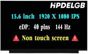 HPDELGB Replacement for ASUS ROG Strix G15 G513 G513I G513Q G513IH G513IM G513IR G513QE G513QM G513QR G513QY FullHD 1920x1080 IPS 144Hz 15.6 inche LCD Display Screen Panel