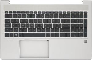 Jxjslp Replacement Upper Case Palmrest Backlit Keyboard Assembly for HP Elitebook 650 655 G9 15'' Notebook Top Cover N17712-001 Silver