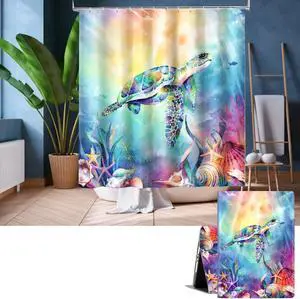 IPad Air 2 Case with Shower Curtain 72 * 72, Turtle