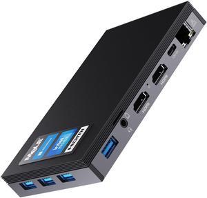 MeLE Quieter3Q Fanless Mini PC Windows 11 Pro Celeron N5105 Small Desktop Computer 8G LPDDR4 128G ROM Micro Form Factor PC Support WiFi,BT 5.1,Gigabit Ethernet,Dual 4K HDMI for Office/Home/Business...