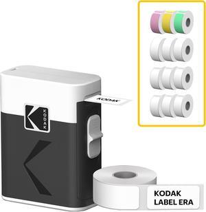 KODAK Label ERA M50 Label Maker Machine Bundle, White (1 Roll Sticker Label + 12 Rolls Set)