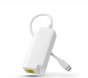 Gigabit PoE to USB C Converter for Smart Phone/Tablet, USB-C to Ethernet Adapter with 10W Charging, Power & Data 2-in-1 RJ45 Port to Type-C Adapter, 10/100/1000Mbps High Speed Plug & Play,IEEE802.3af