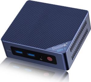 Beelink Mini PC, Mini S12 Pro Intel 12th N100(Up to 3.4GHz), 16GB DDR4 500GB M.2 PCIE SSD, Mini Desktop Computers Support 4K Dual HDMI Display/WiFi6/BT5.2/USB3.2/1000Mbps LAN/WOL Home/Office