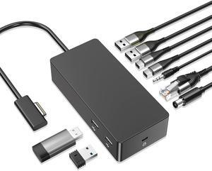 Surface Dock,Surface Pro Docking Station with 90W Power Supply,Ethernet,Mini DP*2,USB 3.0 * 4,Audio for Surface Pro 9/8/X/7/6/5/4/3, Surface Laptop go/5/4/3/2/1, Surface Book 3/2/1