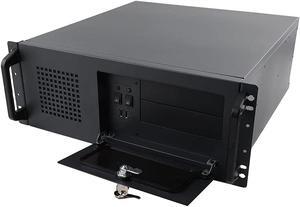 SUDEG 4U Server Cabinet Case,4U Server Chassis Rackmount Server Case 7 x 3.5 HDD Drive Bays with 80mm Fan,SL-450A