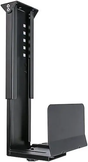 TooCust Heavy Duty Computer Wall Mount, Also Great for PC Mount Under Desk - Height Adjustable from 12" to 20", Width Adjustable from 5.7" to 8" - Computer Mount PC Holder Under Desk or On Wall