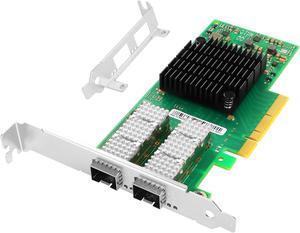 Vogzone 25GbE NIC Network Card for VG-MCX4121A-ACAT with Mellanox ConnectX-4 Lx Chipset Ethernet Server Adapter PCIe 3.0 x8 2*SFP28 Ports Support RDMA