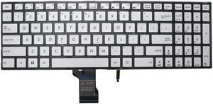 New Replacement Keyboard for Asus ZenBook Pro UX501 UX501J UX501JW UX501V UX501VW N541 Q501 Q501L Q501LA Q501LA-BBI5T03 N541L N541LA G501J G501JW G501VW Backlit US Silver