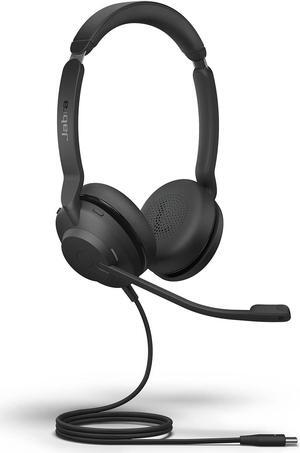 Jabra Evolve2 30 SE Wired Stereo Noise-Cancelling Headset - Features 2-Microphone Call Technology and USB-C Cable - MS Teams Certified, Works with All Other Platforms - Black