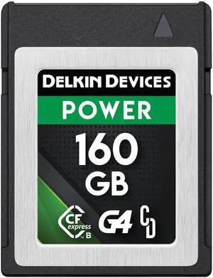 Delkin Devices 160GB CFexpress Type B G4 Memory Card for Cameras | Up to 1780MB/s Read, 1700MB/s Write | Digital Camera Memory Card for Professional Photographers and Videographers