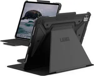 URBAN ARMOR GEAR UAG Designed for iPad Pro 13" Case (7th Gen, 2024, M4) A2926, A2925, A3007 Adjustable Multi-Angle Viewing Stand Auto Sleep/Wake Folio Cover w/Pencil Holder, Metropolis SE Black
