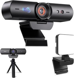 NexiGo 1080P Webcam Kits N930W HelloCam with Windows Hello True Privacy Automatic Electronic Shutter Extendable Tripod Stand Video Conference Lighting for ZoomSkypeTeams