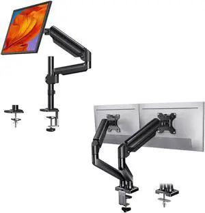 Adjustable Dual Monitor Stand, Sturdy Steel Dual Monitor Arm