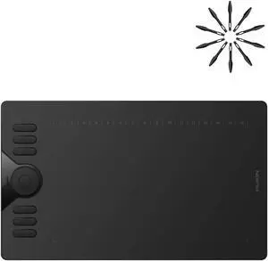 Huion HS610 Graphics Drawing Tablet and Huion 10 Pack Replacement Nibs PN04