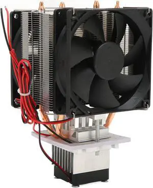Peltier Cooler Kit, 12V 10A Semiconductor Refrigeration Cooler Fan DIY Kit, Thermoelectric Peltier Cooling System for Mini Refrigerator, Aluminium Alloy, Easy to Use