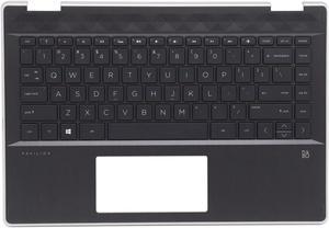 New Palmrest for HP Pavilion x360 14DH 14TDH L53795001 Upper Case with Backlit Keyboard US