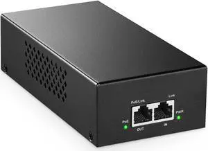 MokerLink Gigabit PoE Injector, 802.3af/at/bt 90W, 10/100/1000Mbps Ethernet, Plug & Play, Non-PoE to PoE Adapter, Distance Up to 100 Meters (328 ft.)
