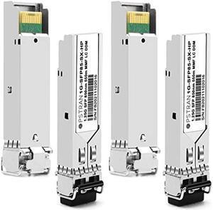 OPSTRAN 1000BASE-SX SFP Optical Transceiver Module Compatible with HPE Aruba J4858D J4858DCM JL745A /ProCurve J4858C J4858B J4858A 850nm 550m DDM Duplex LC MMF 4 Pack