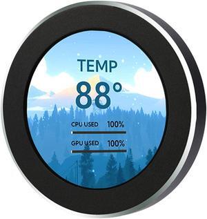 2.1in AIO Display Screen Upgrade Kit LCD Screen CPU Temp Monitor for CPU Liquid Cooler, Computer Accessories PC Parts