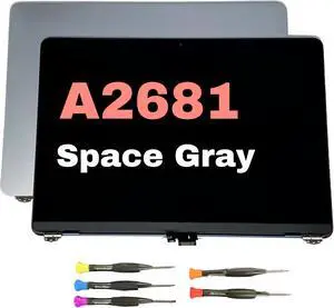 2022 Original New 13" A2681 LCD Screen for MacBook Air M2 EMC 4074 A2681 LCD Screen Replacement (Space Gray)