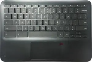 Partsatoz Laptop Palmrest Upper Case Top Cover with US Keyboard Touchpad Assembly Replacement for HP Chromebook 11MK X360 G3 EE MediaTek M49312-001