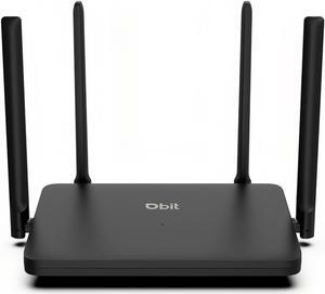 DBIT AX1800 WiFi 6 Router Dual Band Wireless Internet Router, Wireless Speed (Up to 1.8 Gbps) with 4 x Gigabit Ethernet Ports, MU-MIMO, OFDMA, WPA3, IPV6, EasyMesh, Guest WiFi, Parental Controls