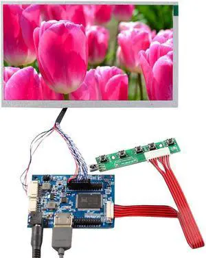 FanyiTek 7 inch 1024x600 1000nit TFT LCD Screen 20 pins and HDMI Audio LVDS Controller Board VS-TY2660H-V661