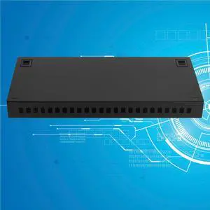 FYBOPTWU - 24 Ports SC or LC Fiber Optic Rack Mount Enclosure Box fits for 19" Racks Cabinet no Couplers and no Pigtails