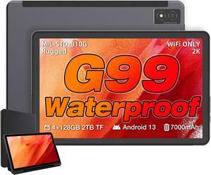 AGM PAD P1 10.36 inch Rugged Tablet, Android 13 Tablet, Waterproof/Drop-Proof/Dustproof, MTK G99 Chipset, 2K Display FHD+ IPS, Dual Box Stereo Speakers, 7000mAh, 4+128GB[Expandable to 2TB], GPS, WiFi