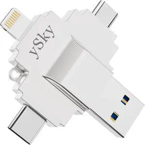 MFi Certified 512GB Photo Stick for iPhone Flash Drive,4 in1 External Storage Thumb Drive for iPhone Photos Videos Contacts Backup,USB C Memory Stick Flash Drives for iPhone/iPad/Android/PC/MAC