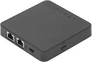 4G LTE Router, 2 Gigabit Ethernet Ports Ultra Compact SIM Modem Mobile Hotspot for Travelling Campers and Security Cameras.