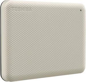 Toshiba Canvio Advance 1TB Portable External Hard Drive USB 3.0, White - HDTCA10XW3AA