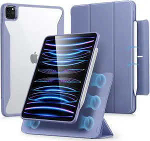 ESR iPad Pro 11 Case with Pencil Holder, Magnetic Cover, and Stand for iPad Pro 11 inch (2022/2021) - Lavender