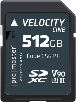 ProMaster SDXC 512GB Velocity CINE
