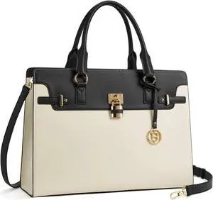 BOSTANTEN Briefcase for Women 15.6 inch Leather Laptop Bag Vintage Slim Lawyer Business Bag Stylish Work Purse