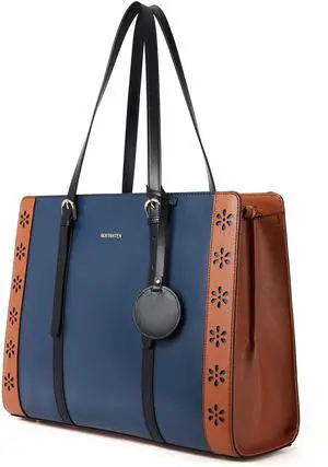 BOSTANTEN Laptop Bag for Women 15.6 inch Computer Leather Briefcase Vintage Work Tote Handbag