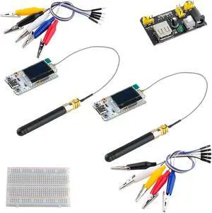 DIYmalls 915MHz ESP32 LoRa 32 V3 + 400 Breadboard Jumpre Wire Power Supply Module