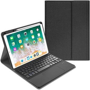 QYiiD Keyboard Case for iPad Pro 12.9 2015 & 2017 (2nd & 1st Generation), Slim Lightweight [Cloth Texture] Case with Detachable Wireless Keyboard for iPad Pro 12.9 Inch, Black