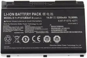 YXXM P157SMBAT-8 5200mAh Battery 6-87-P157S-4271 6-87-P157S-4272 for Clevo Hasee K780E K780G-i7 Terransforce P177 P157SM P177SM-A