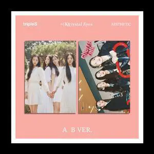 tripleS +(KR) ystal Eyes AESTHETIC 1st Mini Album 2 Version SET CD+1p Folded Poster On Pack+68p Booklet+1ea Special Class Objekt+1p Folding Card+1ea Sticker+Tracking Sealed