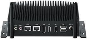 Fanless Mini PC i5 Windows 11, Fanless Computer Core i5-10210U, Mini Computer 16GB DDR4 RAM 512GB SSD, Support Dual HD+DP Triple Display, 2RS232 COM, 2RJ45 Ethernet, 6USB, GPIO, Dual Band WiFi, BT4.2