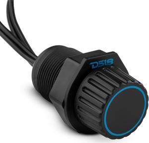 DS18 MBKR Marine Bass Knob Remote Gain/Volume - Compatible with Any Source Unit - Bass Knob Level Controller - Universal RCA Line Level Control Waterproof Design for All Audio Applications
